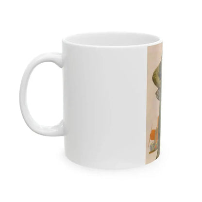 Airmail Pilot, The Saturday Evening Post, December 8, 1934 - White Coffee Mug - Go Mug Yourself