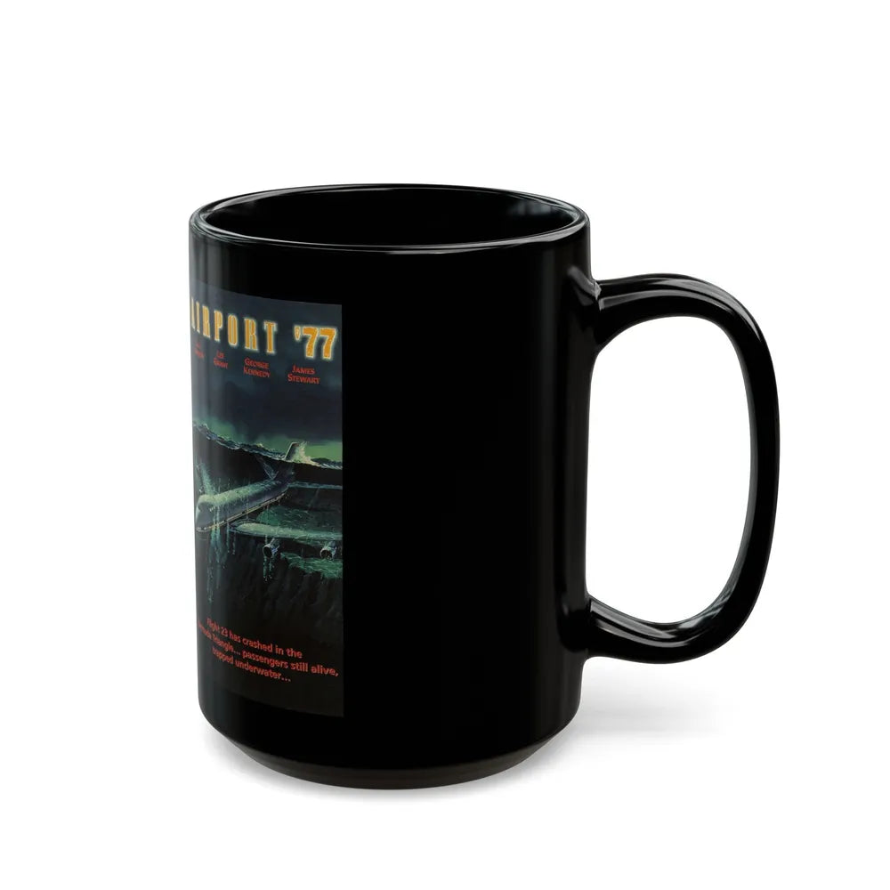 AIRPORT 77 (VHS COVER) - Black Coffee Mug-Go Mug Yourself