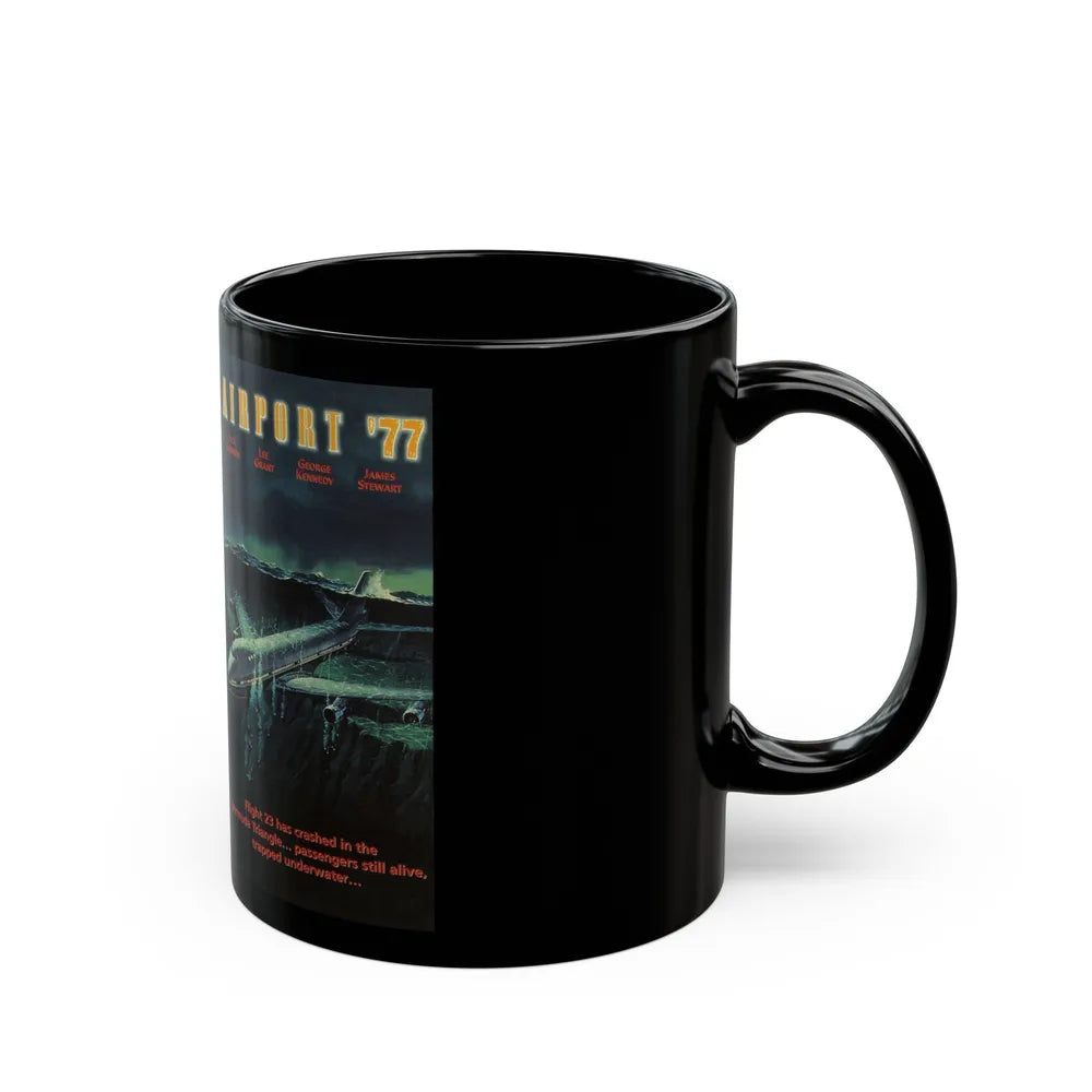 AIRPORT 77 (VHS COVER) - Black Coffee Mug-Go Mug Yourself