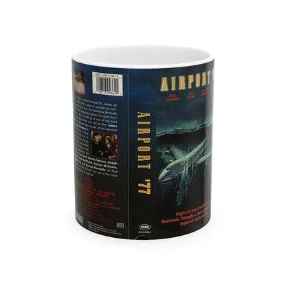 AIRPORT 77 (VHS COVER) - White Coffee Mug 11oz - Go Mug Yourself