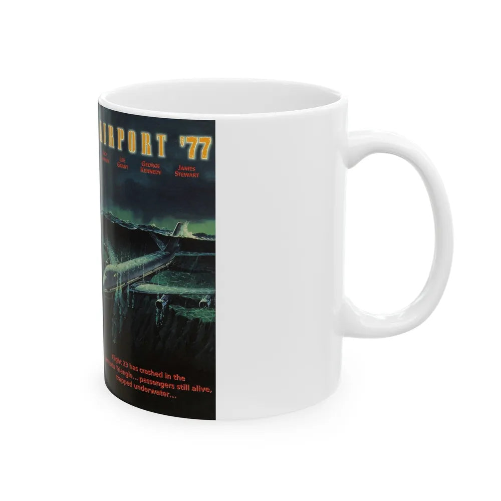 AIRPORT 77 (VHS COVER) - White Coffee Mug-Go Mug Yourself