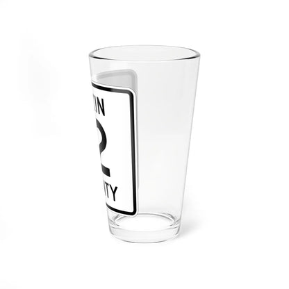 Aitkin County Route 12 (Minnesota) (Road Sign) Pint Glass 16oz - Go Mug Yourself