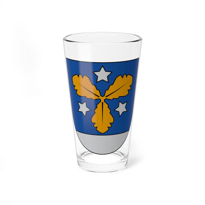 Aizkraukle COA (Latvia) (Coat of Arms) Pint Glass 16oz 16oz - Go Mug Yourself