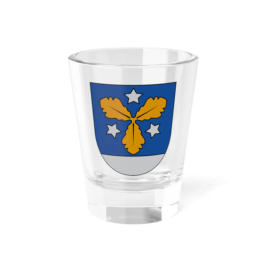 Aizkraukle COA (Latvia) (Coat of Arms) Shot Glass 1.5oz 1.5oz - Go Mug Yourself