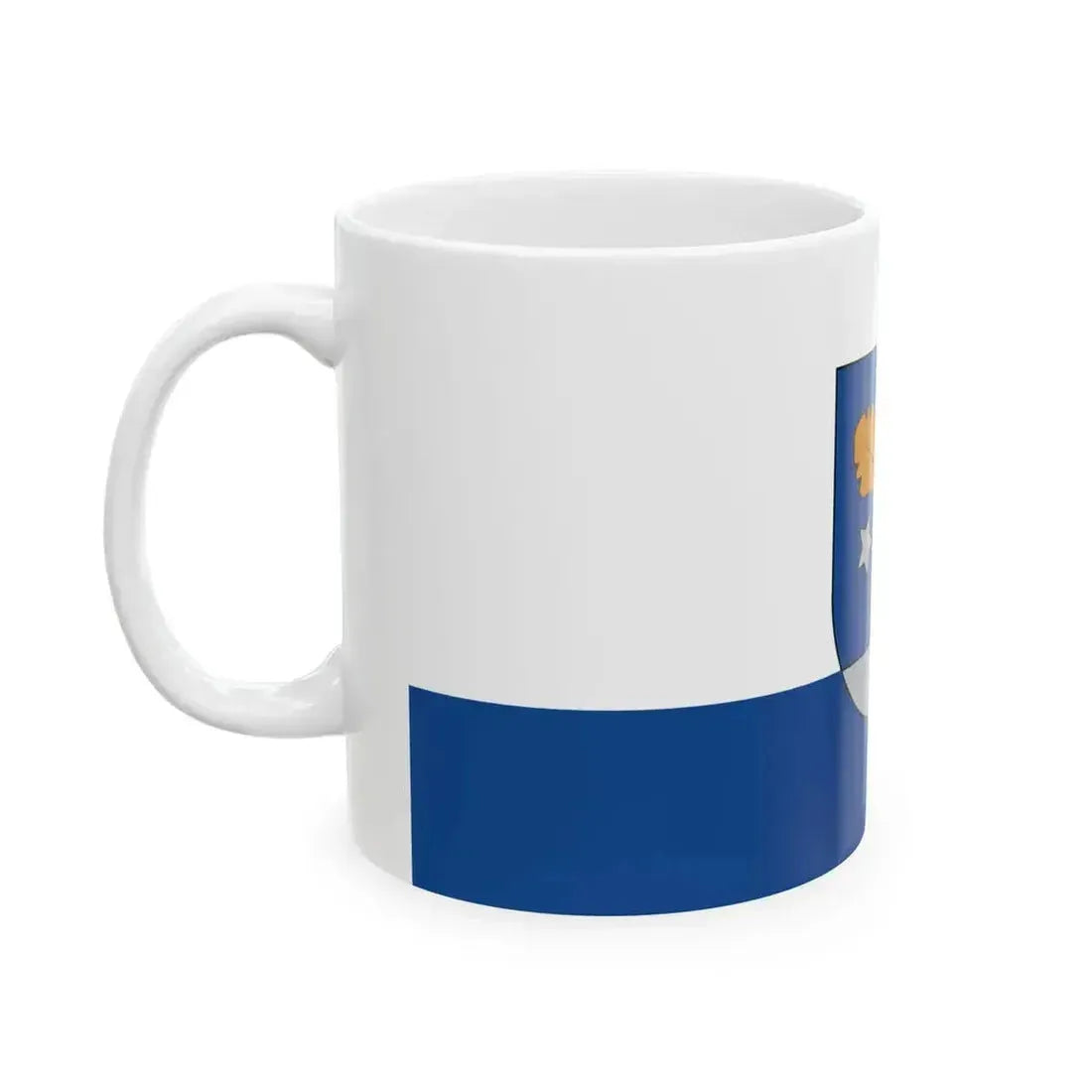 Aizkraukle flag (Latvia) White Coffee Mug - Go Mug Yourself