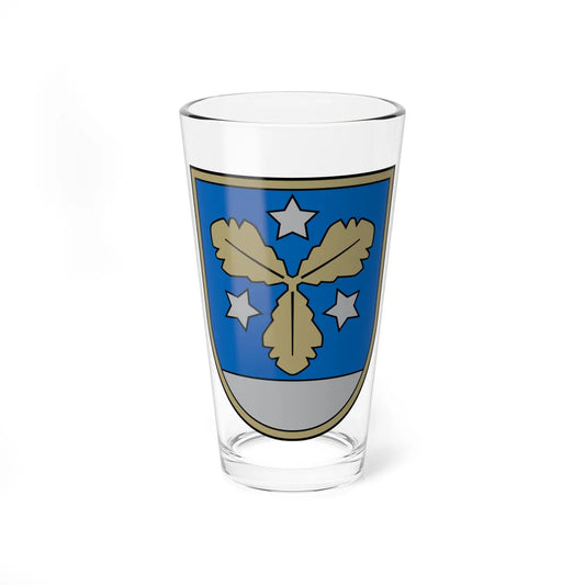 Aizkraukles novads COA (Latvia) (Coat of Arms) Pint Glass 16oz 16oz - Go Mug Yourself