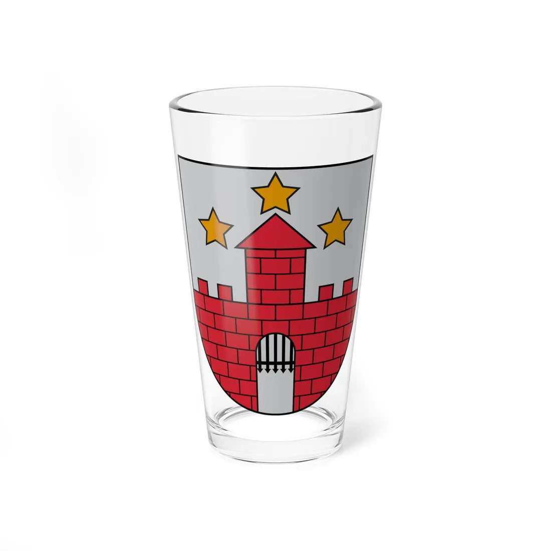 Aizpute COA (Latvia) (Coat of Arms) Pint Glass 16oz 16oz - Go Mug Yourself