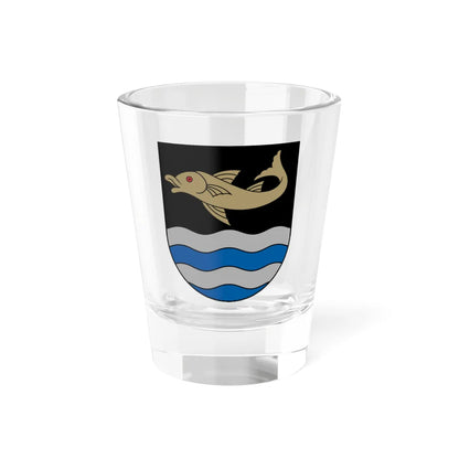 Aizputes apriņķa ģerbonis (Latvia) (Coat of Arms) Shot Glass 1.5oz 1.5oz - Go Mug Yourself