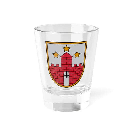 Aizputes novads COA (Latvia) (Coat of Arms) Shot Glass 1.5oz 1.5oz - Go Mug Yourself