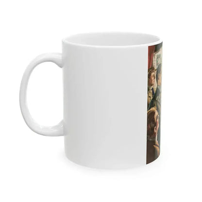 A.J. Raffles as depicted in 1955 - White Coffee Mug - Go Mug Yourself