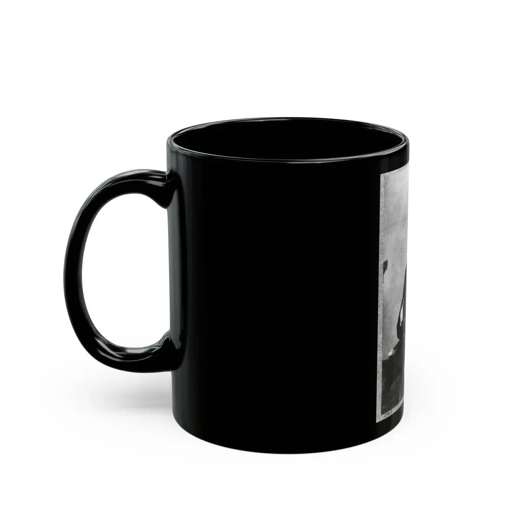 A.J. Smith, Three-Quarter Length Portrait, Seated, Facing Right, Right Hand In His Coat (U.S. Civil War) Black Coffee Mug - Go Mug Yourself