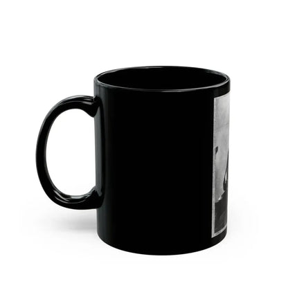 A.J. Smith, Three-Quarter Length Portrait, Seated, Facing Right, Right Hand In His Coat (U.S. Civil War) Black Coffee Mug - Go Mug Yourself