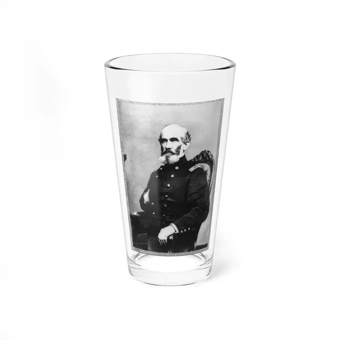 A.J. Smith, Three-Quarter Length Portrait, Seated, Facing Right, Right Hand In His Coat (U.S. Civil War) Pint Glass 16oz 16oz - Go Mug Yourself