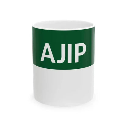 AJIP Flag (Pakistan) White Coffee Mug 11oz - Go Mug Yourself