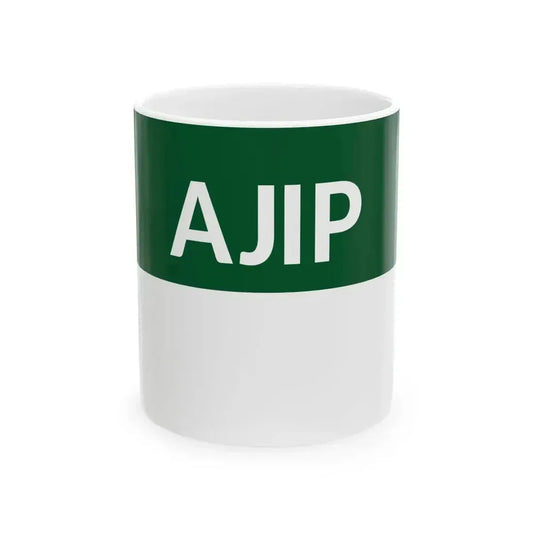 AJIP Flag (Pakistan) White Coffee Mug 11oz - Go Mug Yourself