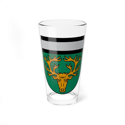 Akniste COA (Latvia) (Coat of Arms) Pint Glass 16oz 16oz - Go Mug Yourself