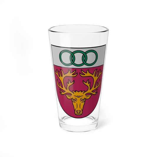 Aknīstes novads COA (Latvia) (Coat of Arms) Pint Glass 16oz 16oz - Go Mug Yourself
