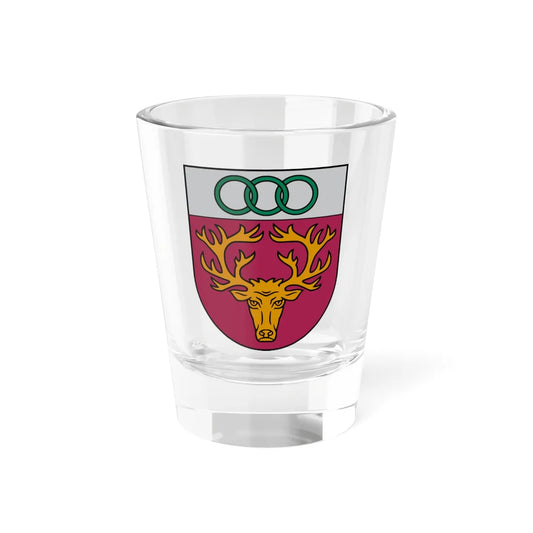 Aknīstes novads COA (Latvia) (Coat of Arms) Shot Glass 1.5oz 1.5oz - Go Mug Yourself