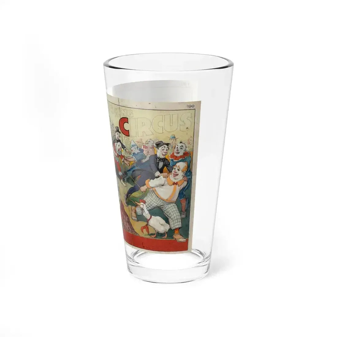 Al G. Barnes Four Ring Circus, original poster art, circa 1930s (Magazine Illustration) Pint Glass 16oz - Go Mug Yourself