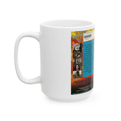 AL INFIERNO CON LA MIGRA (VHS COVER) - White Coffee Mug - Go Mug Yourself