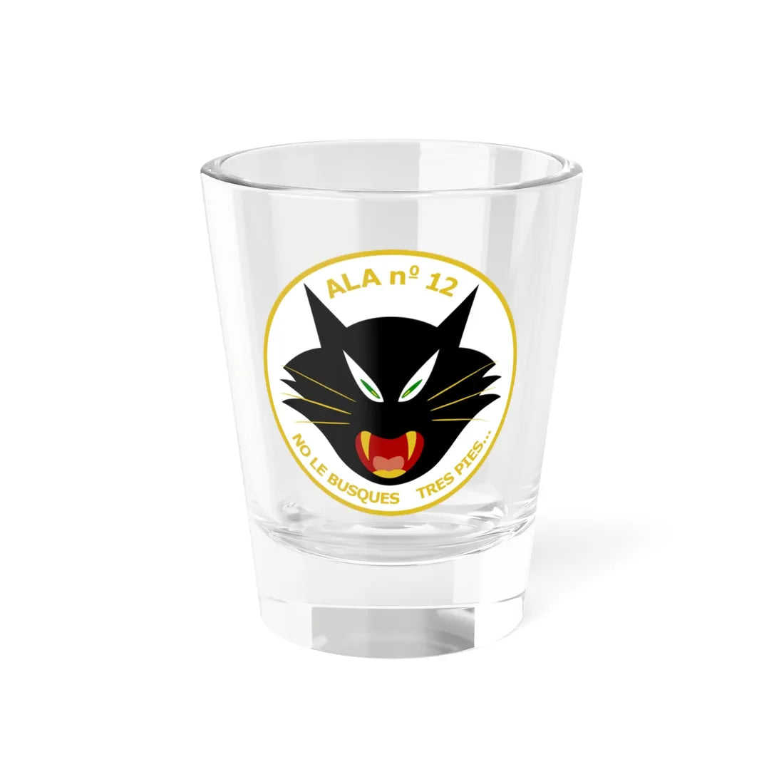 Ala número 12 (Spain) (Coat of Arms) Shot Glass 1.5oz 1.5oz - Go Mug Yourself