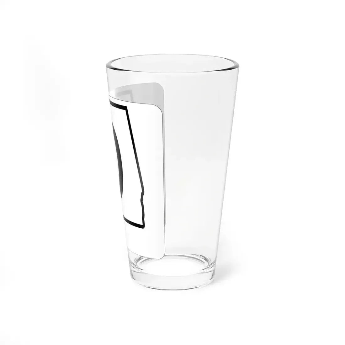 Alabama 0 1960 template (Alabama) (Road Sign) Pint Glass 16oz - Go Mug Yourself