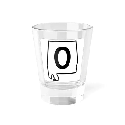 Alabama 0 1960 template (Alabama) (Road Sign) Shot Glass 1.5oz 1.5oz - Go Mug Yourself