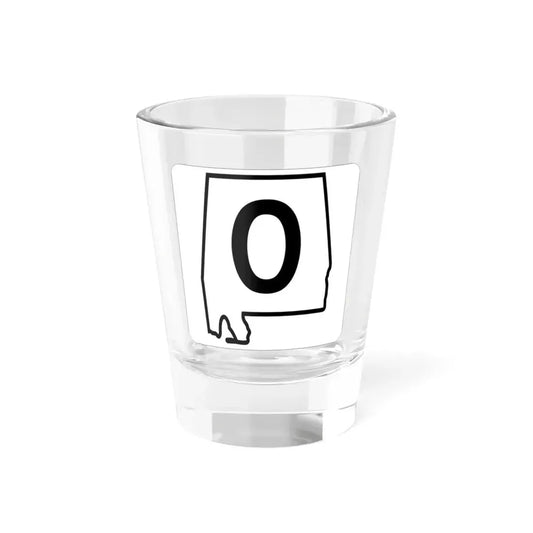 Alabama 0 1960 template (Alabama) (Road Sign) Shot Glass 1.5oz 1.5oz - Go Mug Yourself