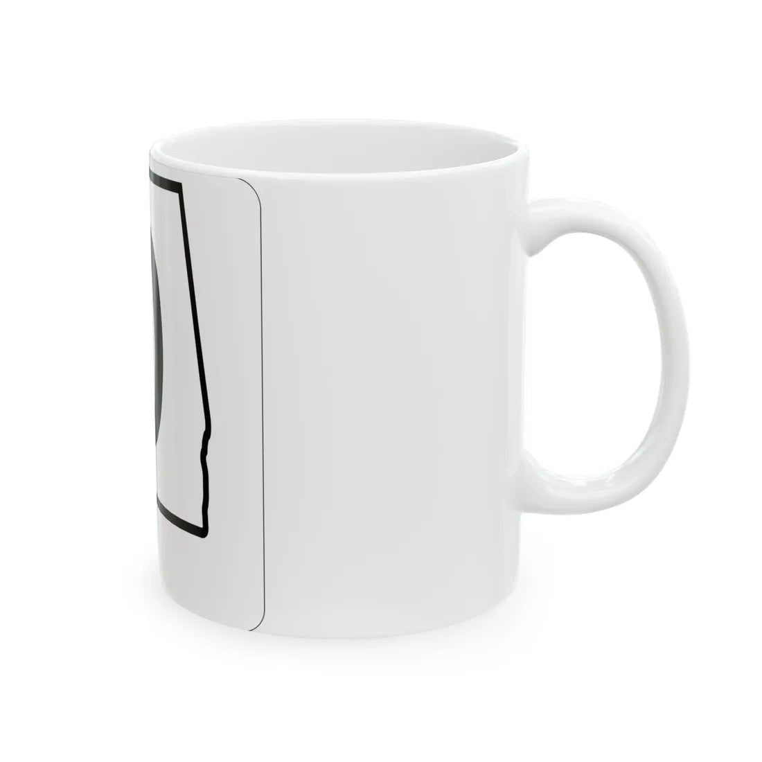Alabama 0 1960 template (Alabama) (Road Sign) White Coffee Mug - Go Mug Yourself
