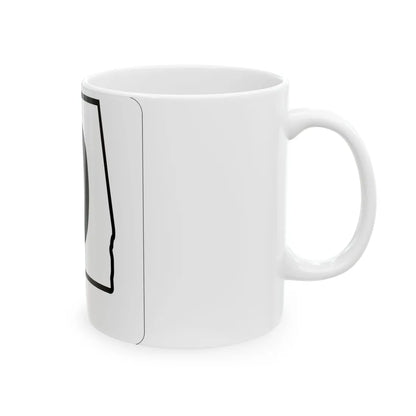 Alabama 0 1960 template (Alabama) (Road Sign) White Coffee Mug - Go Mug Yourself