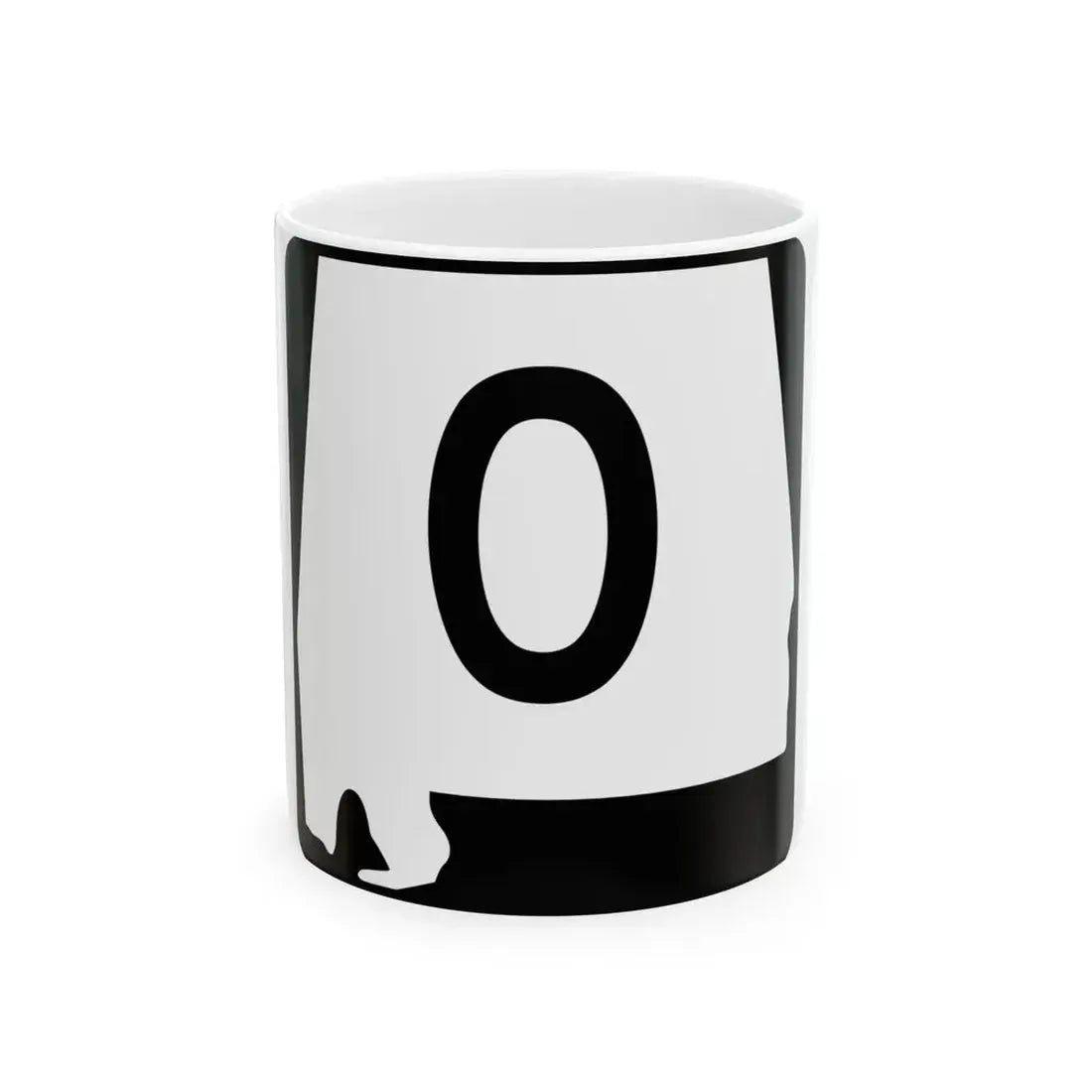 Alabama 0 (Alabama) (Road Sign) White Coffee Mug 11oz - Go Mug Yourself