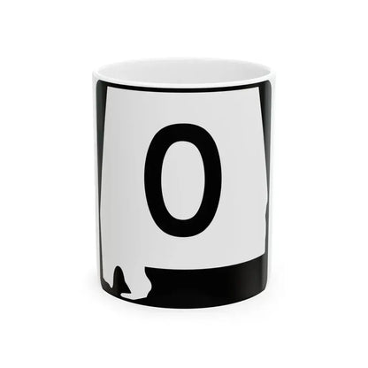 Alabama 0 (Alabama) (Road Sign) White Coffee Mug 11oz - Go Mug Yourself
