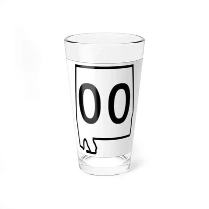 Alabama 00 1960 template (Alabama) (Road Sign) Pint Glass 16oz 16oz - Go Mug Yourself