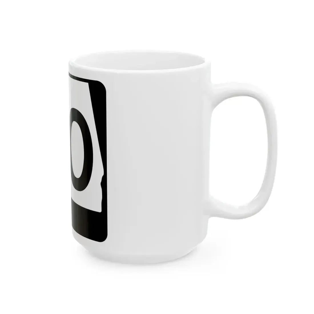 Alabama 00 Template (Alabama) (Road Sign) White Coffee Mug - Go Mug Yourself