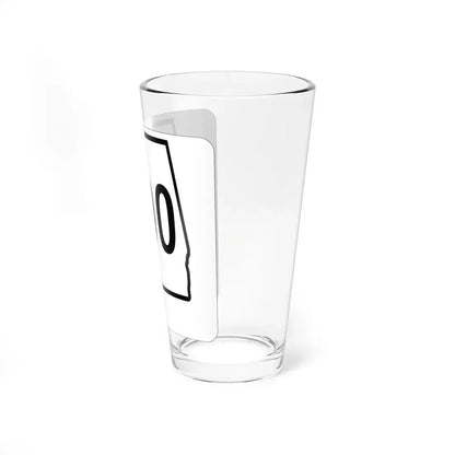 Alabama 000 1960 template (Alabama) (Road Sign) Pint Glass 16oz - Go Mug Yourself