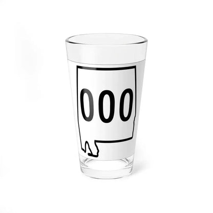 Alabama 000 1960 template (Alabama) (Road Sign) Pint Glss 16oz 16oz - Go Mug Yourself