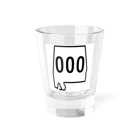 Alabama 000 1960 template (Alabama) (Road Sign) Shot Glass 1.5oz 1.5oz - Go Mug Yourself