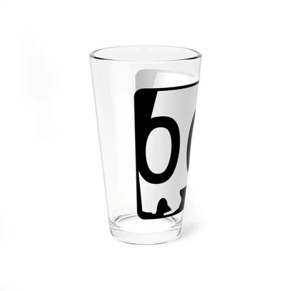 Alabama 000 Template (Alabama) (Road Sign) Pint Glass 16oz - Go Mug Yourself