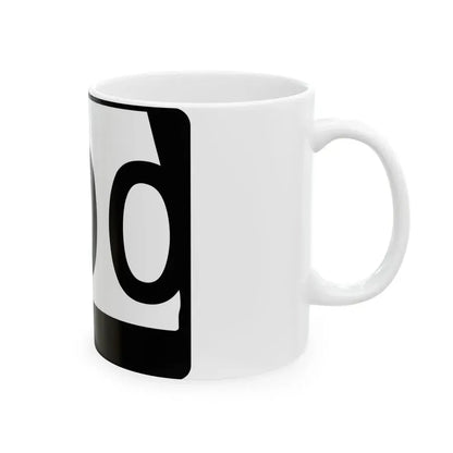 Alabama 000 Template (Alabama) (Road Sign) White Coffee Mug - Go Mug Yourself