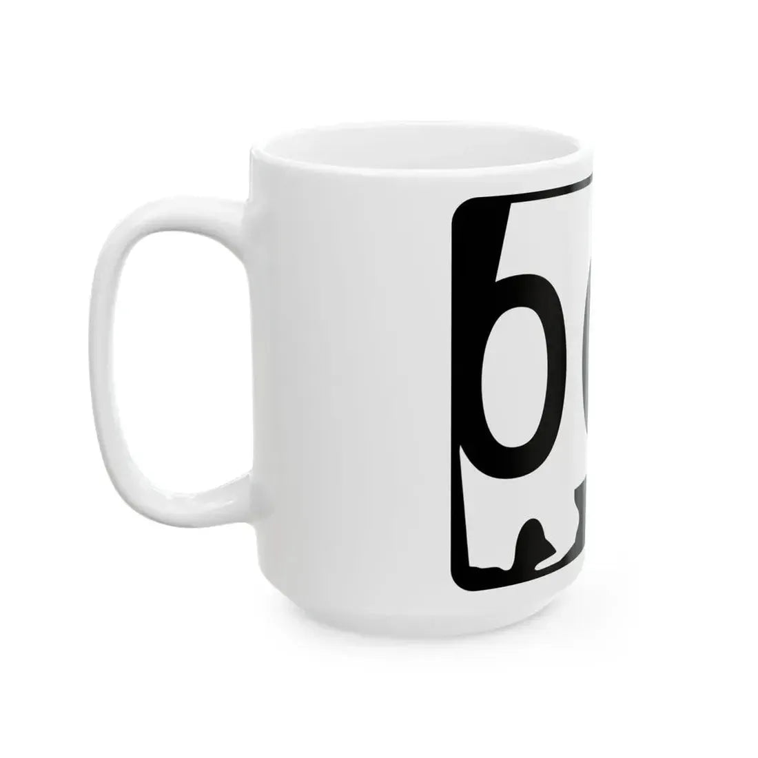 Alabama 000 Template (Alabama) (Road Sign) White Coffee Mug - Go Mug Yourself