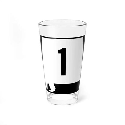 Alabama 1 (Alabama) (Road Sign) Pint Glass 16oz 16oz - Go Mug Yourself