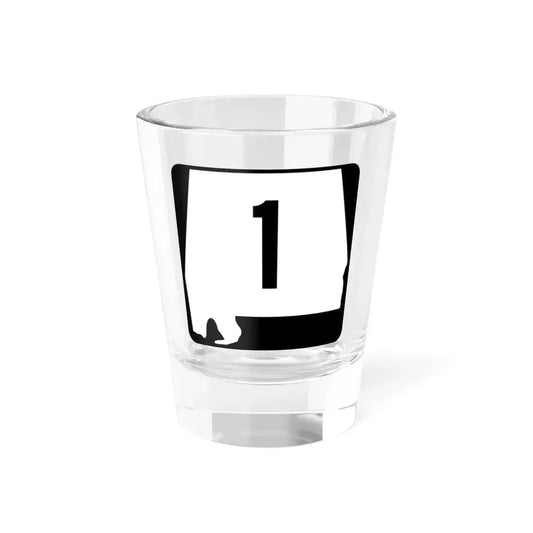 Alabama 1 (Alabama) (Road Sign) Shot Glass 1.5oz 1.5oz - Go Mug Yourself