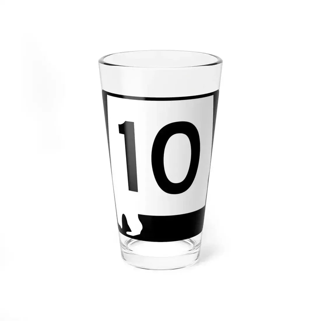 Alabama 10 (Alabama) (Road Sign) Pint Glass 16oz 16oz - Go Mug Yourself