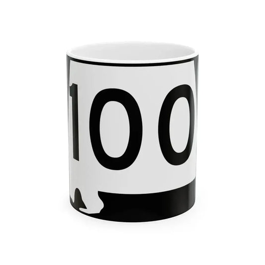 Alabama 100 (Alabama) (Road Sign) White Coffee Mug 11oz - Go Mug Yourself