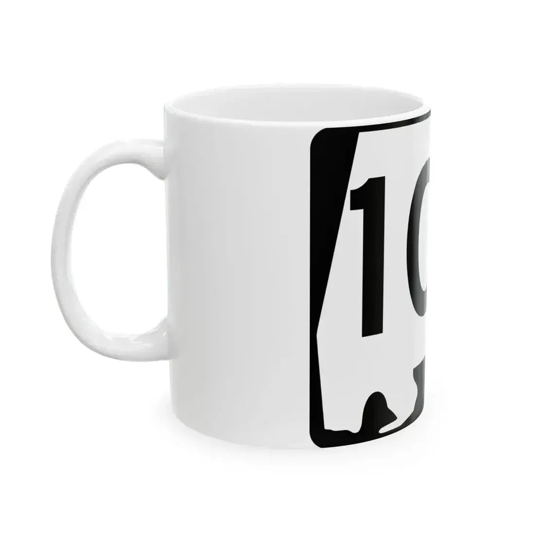 Alabama 100 (Alabama) (Road Sign) White Coffee Mug - Go Mug Yourself