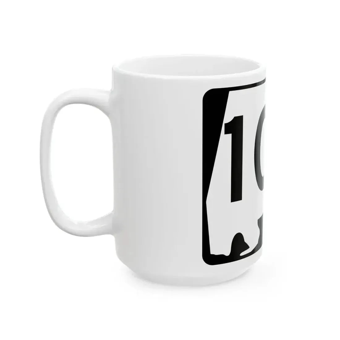 Alabama 100 (Alabama) (Road Sign) White Coffee Mug - Go Mug Yourself