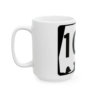 Alabama 100 (Alabama) (Road Sign) White Coffee Mug - Go Mug Yourself