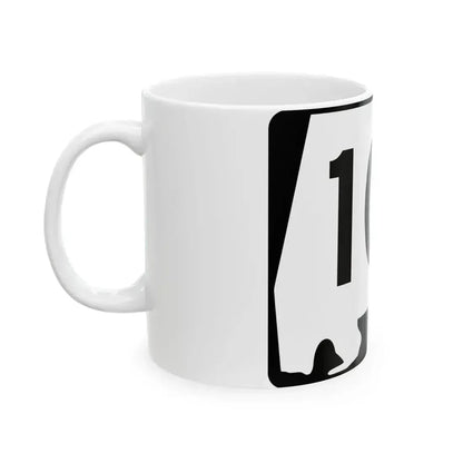 Alabama 101 (Alabama) (Road Sign) White Coffee Mug - Go Mug Yourself