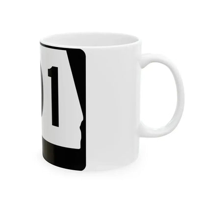 Alabama 101 (Alabama) (Road Sign) White Coffee Mug - Go Mug Yourself