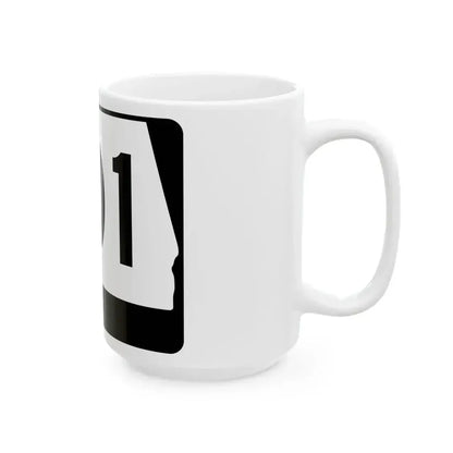 Alabama 101 (Alabama) (Road Sign) White Coffee Mug - Go Mug Yourself